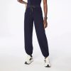 Navy jogger scrub pant with drawstring waist and pockets