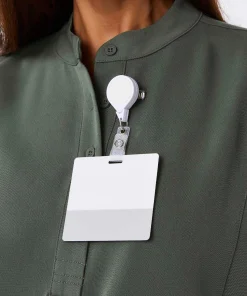 Front Desk Collar Top medical detail 2