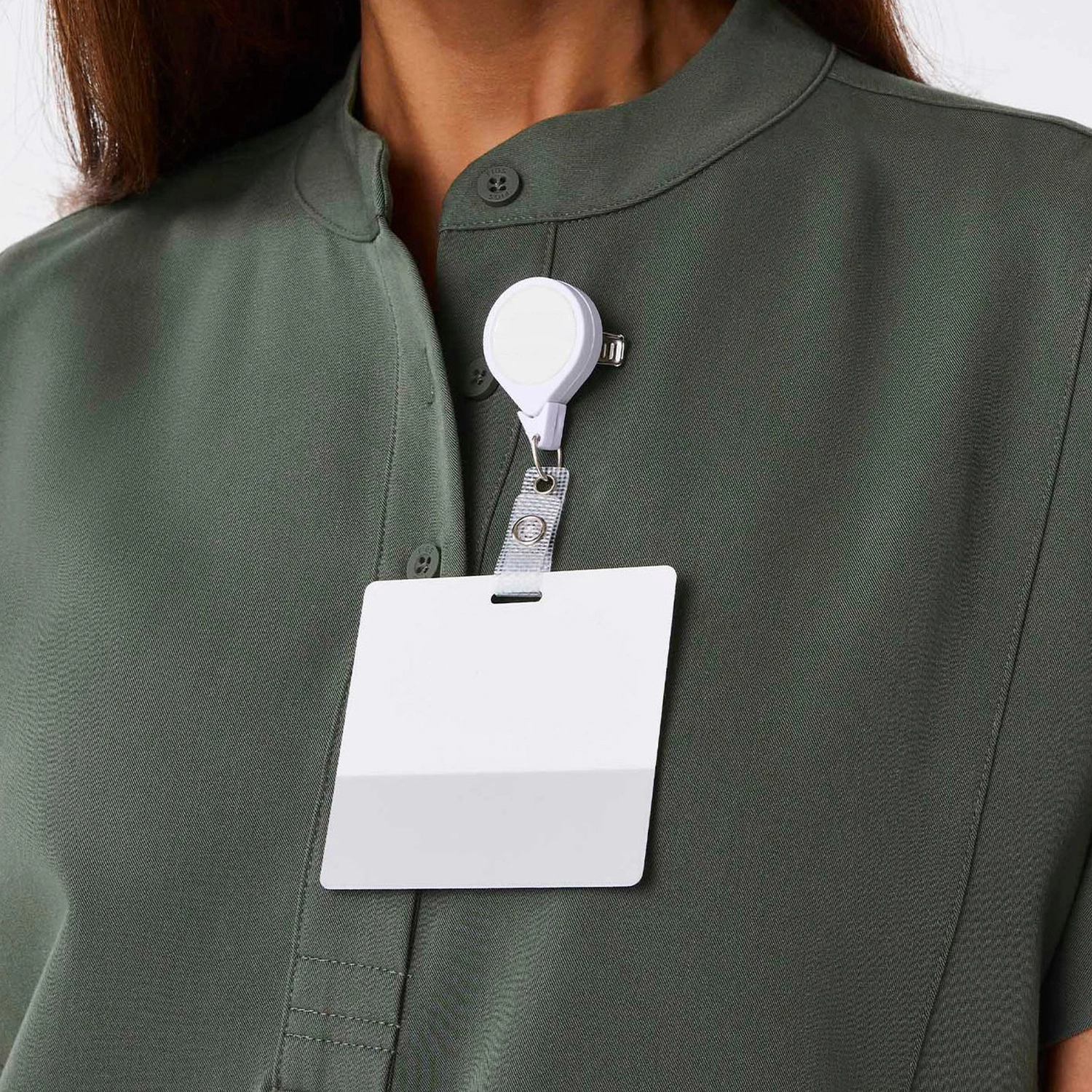 Front Desk Collar Top medical detail 2
