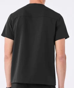 LumiScrubs Men's Front Desk Collar Top detail 1