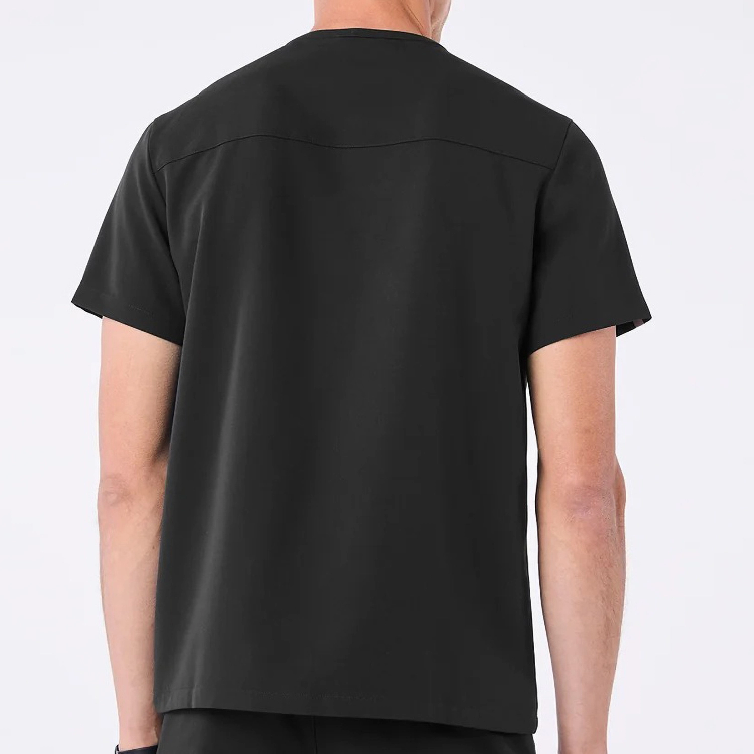 LumiScrubs Men's Front Desk Collar Top detail 1