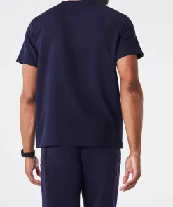 LumiScrubs Men's Essential V Top - Slim detail 2