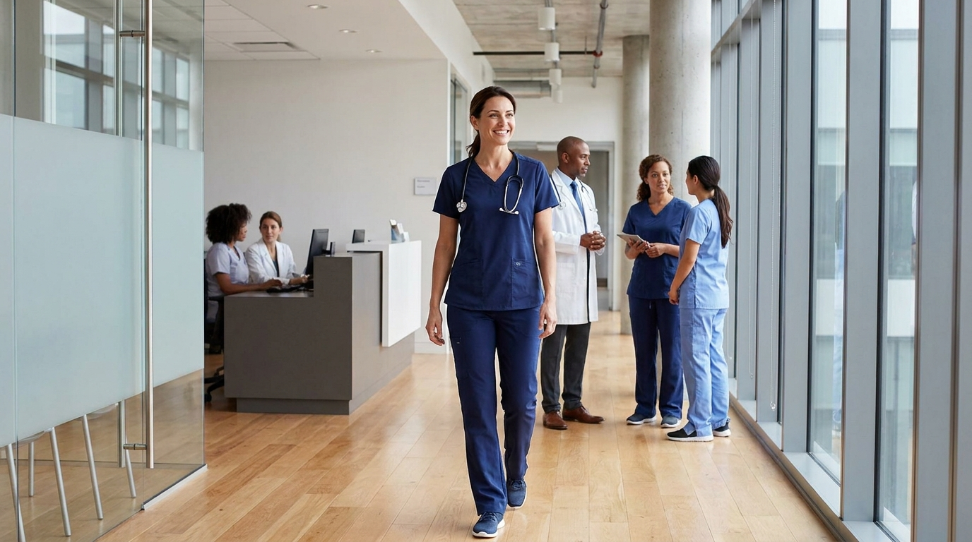 Medical team in modern clinic